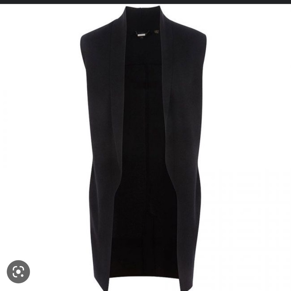 Ted Baker longline black sweater vest. Style LEELIH